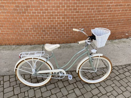 Egyedi Prémium Cruiser Női Kerékpár  1 / 3 / 7 sebességes - Pisztácia - csont