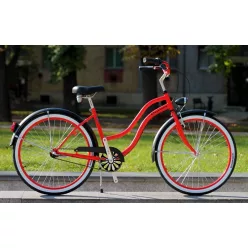 Egyedi-Cruiser-Noi-Kerekpar-1sp-/-3-sp-Piros-Feket
