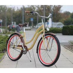 Egyedi-Cruiser-Noi-Kerekpar-1sp-/-3-sp-Krem-Barna