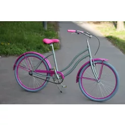 Egyedi-Cruiser-Noi-Kerekpar-1sp-/-3-sp-Cink-metal - pink