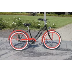 Egyedi-Cruiser-Noi-Kerekpar-1sp-/-3-sp-Fekete-Piro