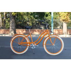 Egyedi Cruiser Női Kerékpár  1sp / 3 sp - Narancs
