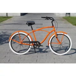 Egyedi-Ferfi-Cruiser-Kerekpar-1sp-/-3sp-Narancs