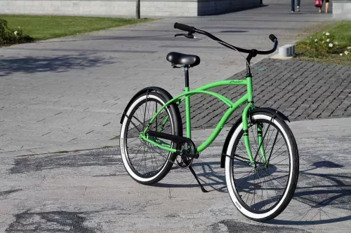 Egyedi-Ferfi-Cruiser-Kerekpar-1sp-/-3sp-Zold