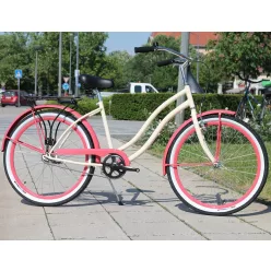 Egyedi-Cruiser-Noi-Kerekpar-1sp-/-3-sp-Krem-korall
