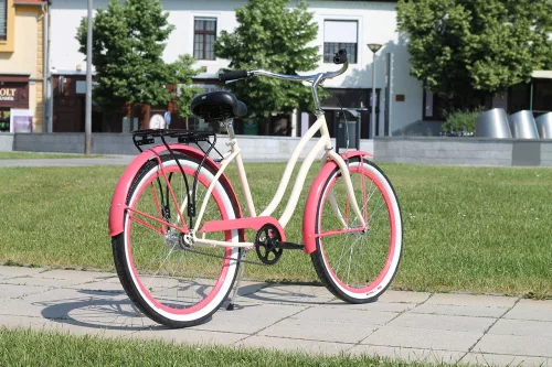 Egyedi-Cruiser-Noi-Kerekpar-1sp-/-3-sp-Krem-korall