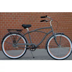 Egyedi-Ferfi-Cruiser-Kerekpar-1sp-/-3sp-Szurke-Bar
