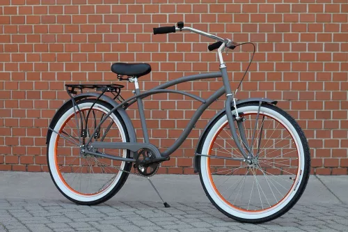 Egyedi-Ferfi-Cruiser-Kerekpar-1sp-/-3sp-Szurke-Bar