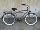 Toldi Cruiser - Férfi cruiser kerékpár - 3 sebességes agyváltós - kontrás bicikli - Titán grafit színben