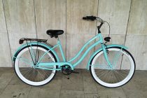   Toldi Cruiser - Női cruiser kerékpár - 1 sebességes - kontrás bicikli - Türkiz színben