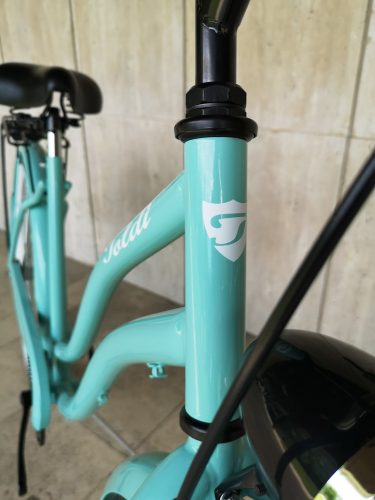 Toldi Cruiser - Női cruiser kerékpár - 1 sebességes - kontrás bicikli - Türkiz színben