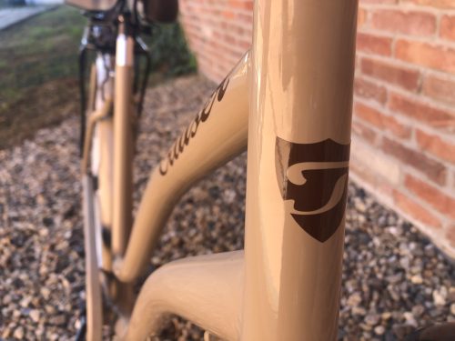 Toldi Cruiser - Női cruiser kerékpár - 1 sebességes - kontrás bicikli - Cappuccino színben