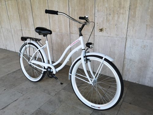 Toldi Cruiser - Női cruiser kerékpár - 1 sebességes - kontrás bicikli - Türkiz színben