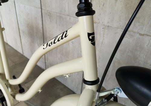 Toldi Cruiser - Női cruiser kerékpár - 1 sebességes - kontrás bicikli - Krém színben