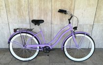   Toldi Cruiser - Női cruiser kerékpár - 3 sebességes agyváltós - kontrás bicikli - Matt lila színben