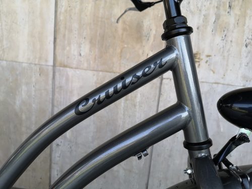 Toldi Cruiser - Női cruiser kerékpár - 3 sebességes agyváltós - kontrás bicikli - Titán grafit színben