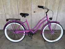   Toldi Cruiser - Női cruiser kerékpár - 1 sebességes - kontrás bicikli - Violet színben