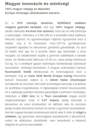 KPC-Fluobike-16-Raptor-fiu-gyerek-kerekpar-fluoreszkalo-dinos-vilagitos-Neonzold-szinben