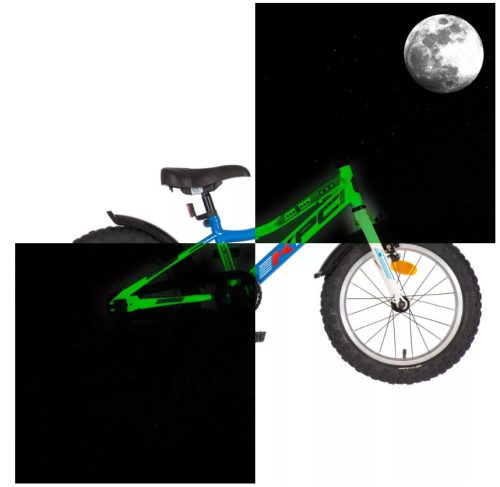 KPC-Fluobike-Police-16-fiu-gyerek-kerekpar-fluoreszkalo-szirenas-vilagitos-Kek-szinben