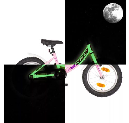 KPC-Fluobike-Kitty-16-lany-gyerek-kerekpar-cicas-fluoreszkalo-vilagitos-Rozsaszin-szinben