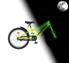 KPC Fluobike Raptor 20" fiú gyerek kerékpár - fluoreszkáló - dinós - világítós - Neonzöld színben