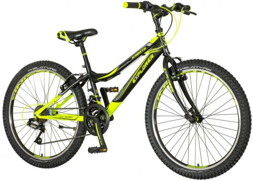Explorer Magnito 24" fiú - gyerek kerékpár - fekete - sárga