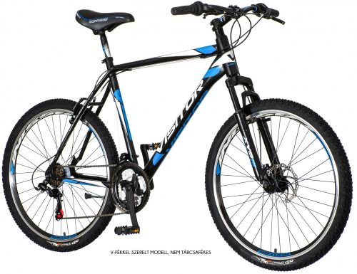 Visitor Hunter 26 MTB kerékpár Fekete-Kék V-fékes