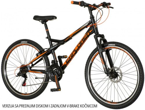 Explorer Vortex 26 tárcsafékes gyerek MTB kerékpár  Fekete 2020