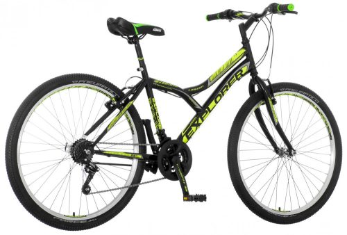 Explorer Legion 26" férfi MTB kerékpár - 18"-os vázzal - Fekete