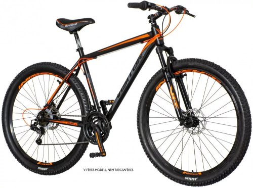 Visitor Explosion 29" férfi MTB kerékpár - V-fékes - Fekete-narancs