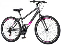   Explorer Classic 27,5 női MTB kerékpár Grafit-Rózsaszín V-fék