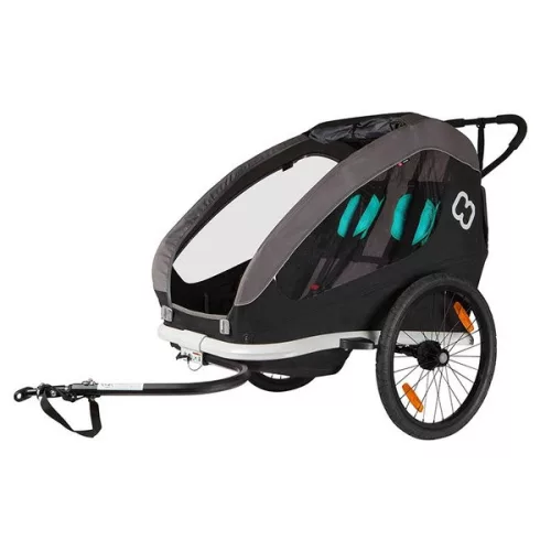 Hamax Traveller utánfutó | kerékpárra black/grey Hamax