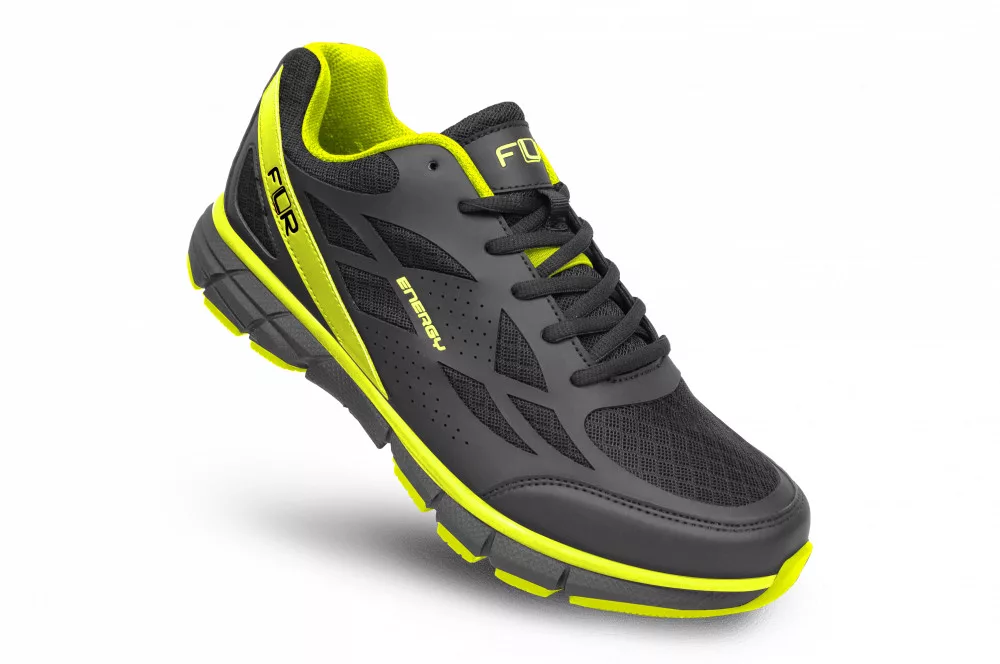 Chaussures VTT FLR Energy - Noir/Gris - Modèle 394021-BLK - Neuves