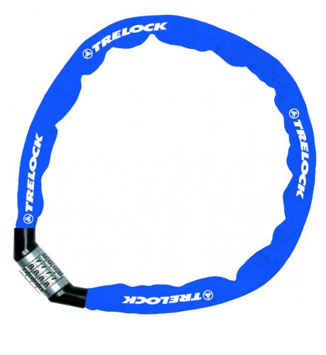 Trelock BC 115 Code számzáras láncos zár [kék, 60 cm]