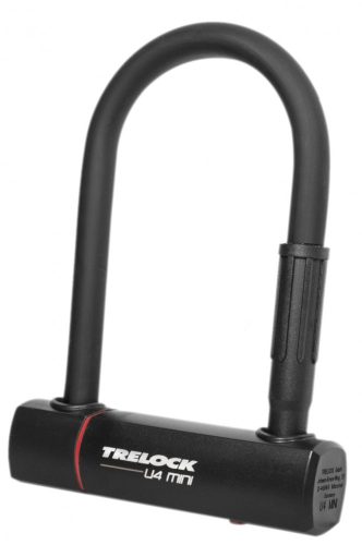 Trelock U4 Mini kulcsos U-lakat [fekete, 152 mm]