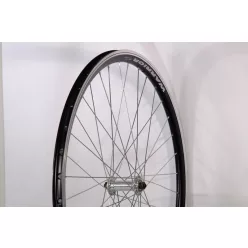   Kerék első 28-as (622x25) warior duplafalú felni fekete | aluminium gyorszáras agy ezüst