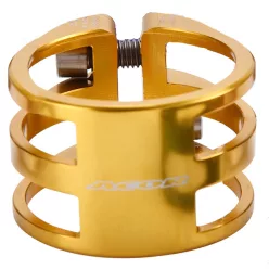   Acor AQR-21303 duplacsavaros nyeregcső bilincs [arany, 34.9 mm]