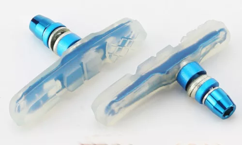 Acor ABS-21505 átlátszó imbuszos fékpofa V-fékhez [átlátszó-kék]