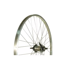   Kerék 26-os hátsó szimplafalú | Remerx ezüst felni menetes Shimano | nexus3 kontrás agy