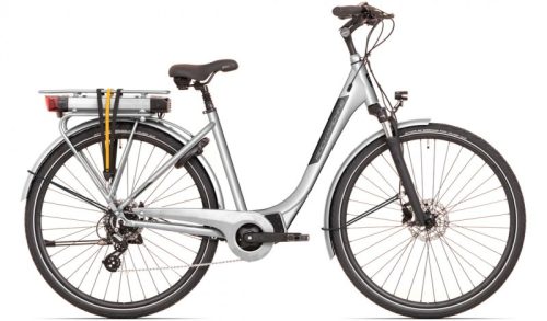 Rock Machine Cityride e100 SD elektromos városi kerékpár - matt ezüst - 19"-os vázzal