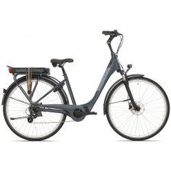   Rock Machine Cityride e100 SD elektromos városi kerékpár - matt sötétkék - 17"-os vázzal