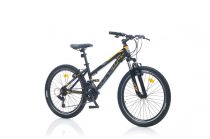   Corelli Swing 3.1 24" - gyermek könnyűvázas lány kerékpár - Fekete-Narancs