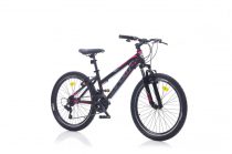  Corelli Swing 3.1 24" - gyermek könnyűvázas lány kerékpár - Fekete-Pink