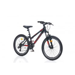   Corelli Via 1.1 Lady 24" - gyerek MTB könnyűvázas lány kerékpár - Fekete