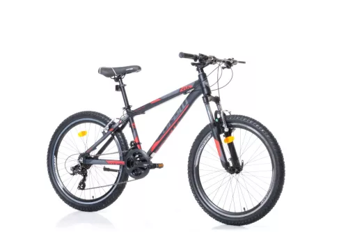 Corelli-Via-1-3-24-gyerek-MTB-konnyuvazas-kerekpar-Fekete-Piros