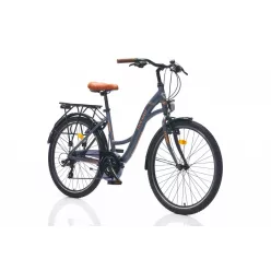   Corelli Merrie alumínium női városi kerékpár 44 cm Grafit - 26"