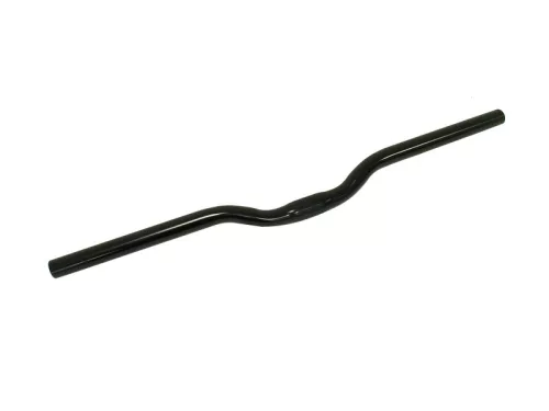 Kormány mtb acél 600x6x30mm | mtb-153 fekete | 6 fokos hátrahajlás