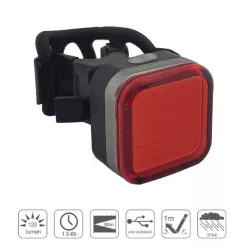 Velotech hátsó lámpa négyzet alakú