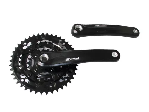 Hajtómű mtb alu 22/32/42T 175M | prowheel tc-cm00, fekete | tengelyhossz: 120 mm