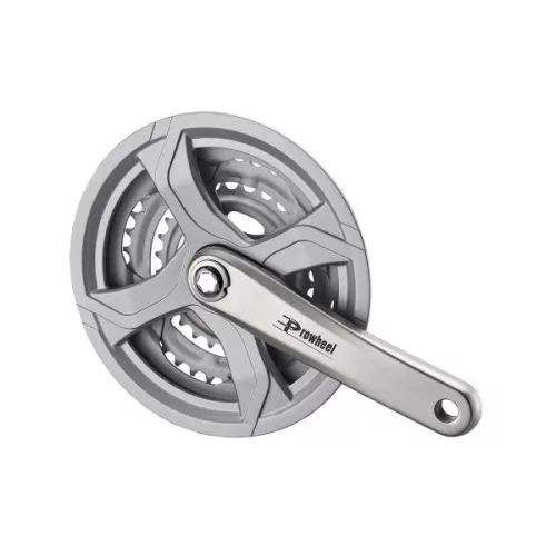 Hajtómű mtb alu 28/38/48T 170M | ty-cq01, ezüst | hi-polished, silver